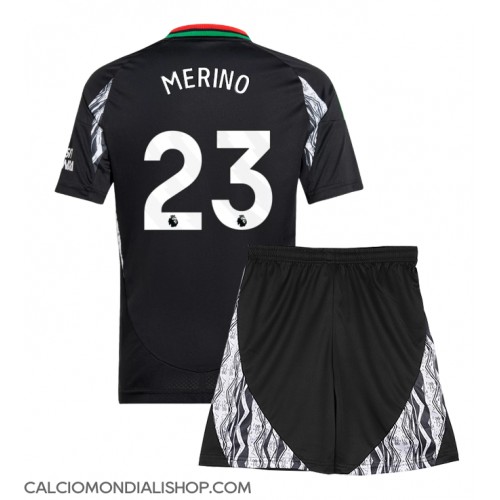 Maglie da calcio Arsenal Mikel Merino #23 Seconda Maglia Bambino 2024-25 Manica Corta (+ Pantaloni corti)